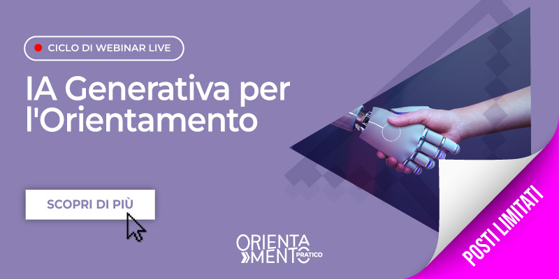 IA Generativa per l'Orientamento e la Formazione banner articoli