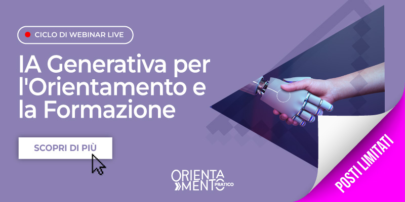 IA Generativa per l'Orientamento e la Formazione banner articoli